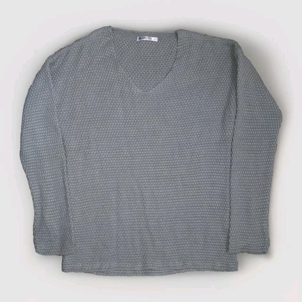 AQE Fashion Womens Sweater Size XL Gray Cable‎ Knit Cozy Beautiful Staple